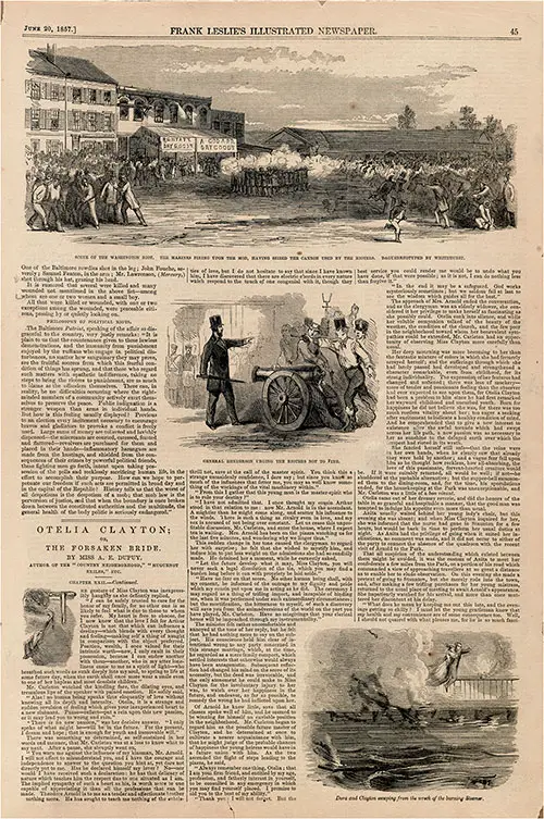 Scene of the Washington Riots - 1857-06-20.