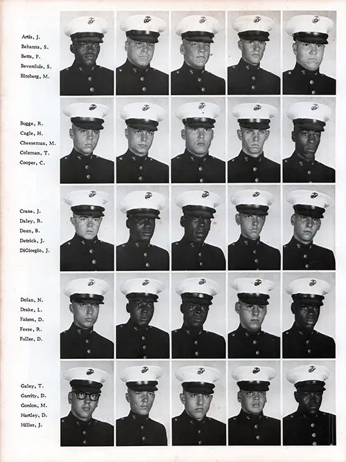 Platoon 1977-1109 MCRD Parris Island Recruits, Page 2.