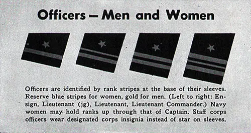 WAVE Naval Officer Sleeve Insignia.