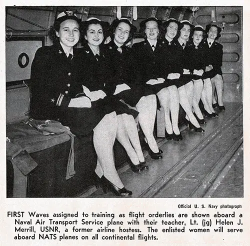 First Waves Assigned to Training as Flight Orderlies.