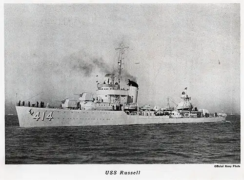 USS Russel (DD-414).
