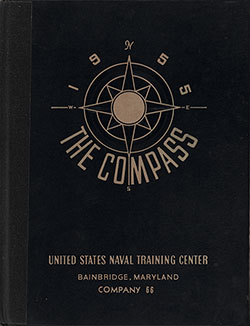 Front Cover, Great Lakes USNTC "The Compass" 1955 Company 066.