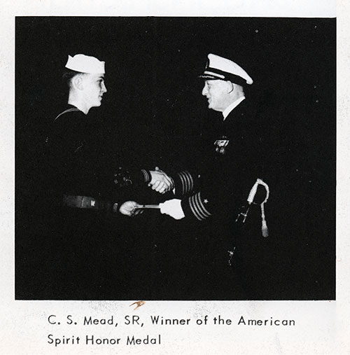 Company 56-069 Bainbridge NTC Winner of the American Spirit Honor Medal, C. S. Mead, SR