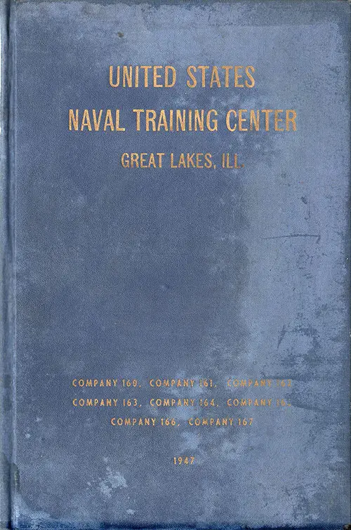 Front Cover, USNTC Great Lakes "The Keel" 1947 Company 163.