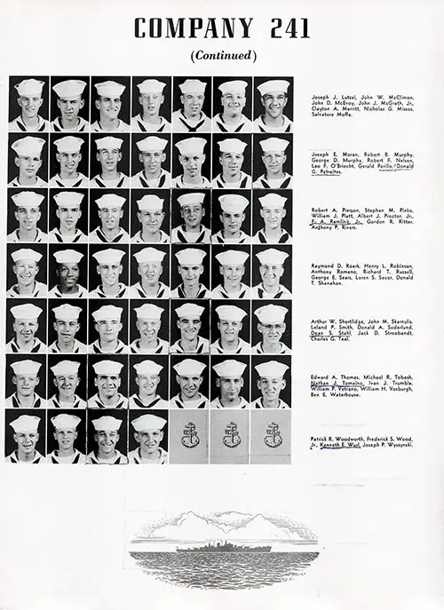 Company 50-241 Great Lakes NTC Recruits, Page 2.