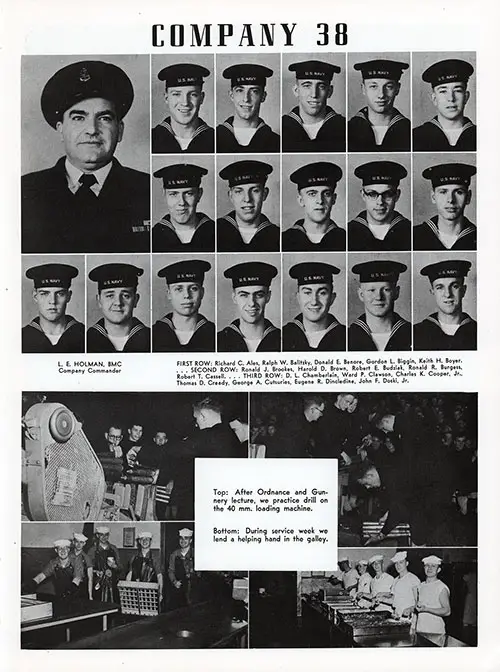 Company 51-038 Great Lakes NTC Recruits, Page 1.
