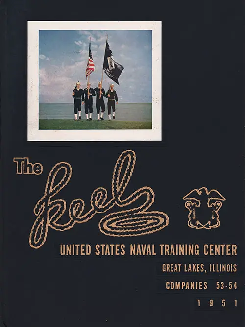 Front Cover, Great Lakes USNTC "The Keel" 1951 Company 053.