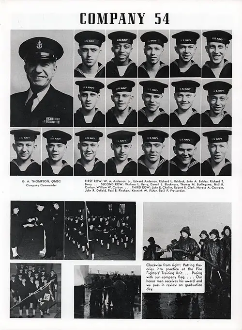 Company 51-054 Great Lakes NTC Recruits, Page 1.