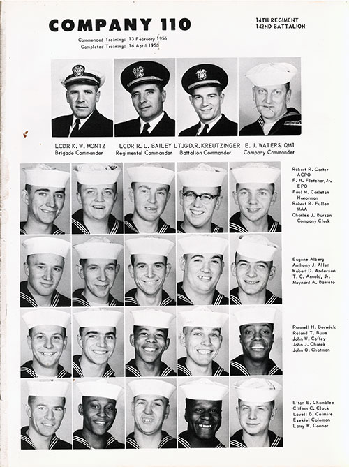 Company 56-110 Recruits, Page 1