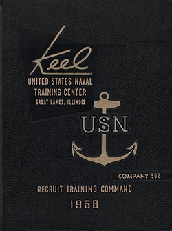Front Cover, Great Lakes USNTC "The Keel" 1958 Company 502.