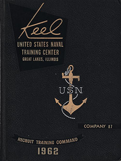 Front Cover, Great Lakes USNTC "The Keel" 1962 Company 087.