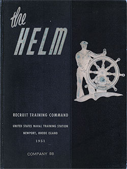 Front Cover, Great Lakes USNTS "The Helm" 1951 Company 088.