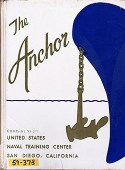 Front Cover, The Anchor 1959 Company 378, Navy Boot Camp Yearbook.