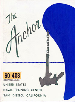 Front Cover, The Anchor 1960 Company 408, Navy Boot Camp Yearbook.