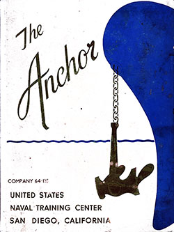 Front Cover, The Anchor 1964 Company 135, Navy Boot Camp Yearbook.