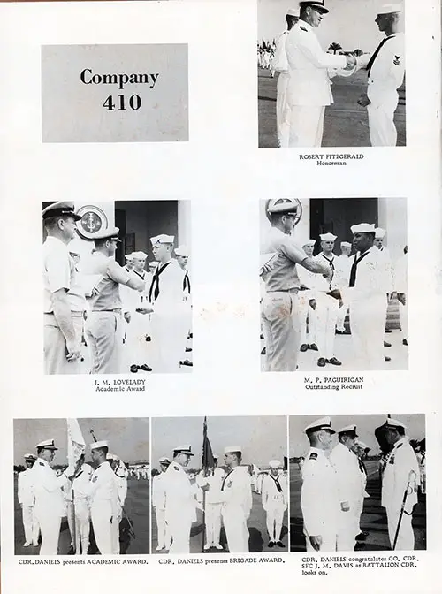 Company 65-472 San Diego NTC Recruits, Honors and Awards, Page 6.
