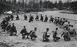 Cadets in Training - Still Exercising Using the Herbert Exaustion Maneuver at Camp Devens 3rd OTC.