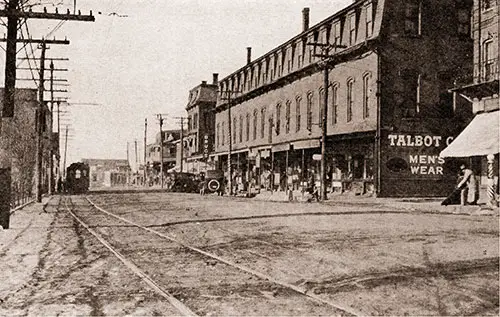 Main Street of Ayer, Massachusetts With a View of Broadway.
