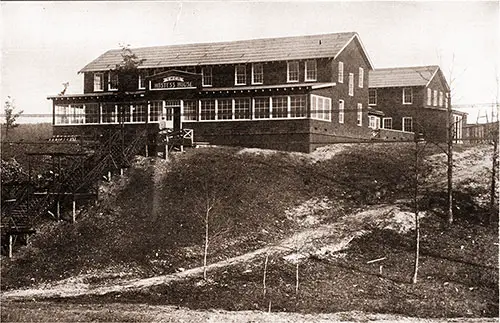 The YWCA Hostess House Stands on a High Bluff New the 301st Light Field Artillery, a Short Distance From the Road.