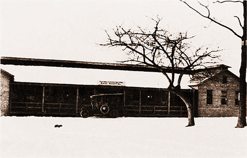 Base Hospital Headquarters Building, Located in the Rear of the Camp, Completely Isolated from the Other Organizations.