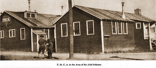 The YMCA Building in the Area of the 333rd Infantry.