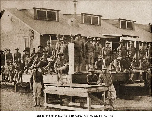 Group of African-American Troops at the YMCA No. 154.