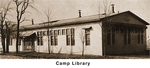 View of the American Library Association Camp Library.