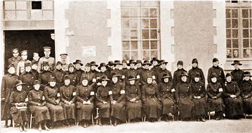Telephone Operators at Barracks 66, Tours. France, April 19, 1918.
