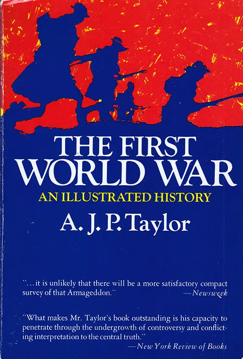 Front Cover, The First World War: An Illustrated History by A. J. P. Taylor, 1963.
