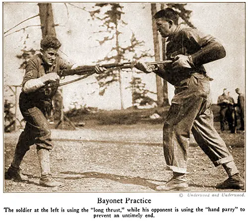 Bayonet Practice.