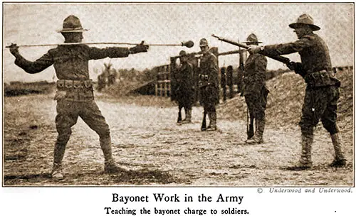 Bayonet Work in the Army.