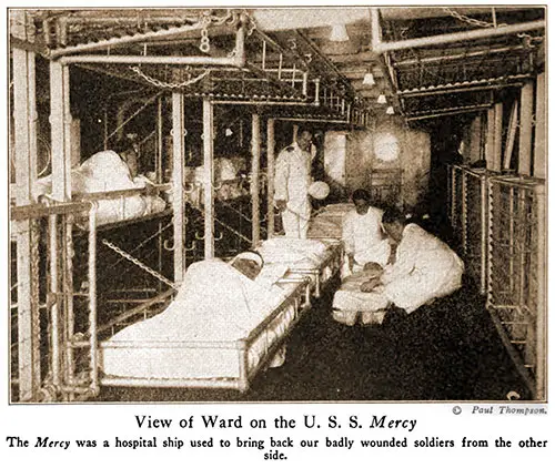 View of Ward on the USS Mercy.