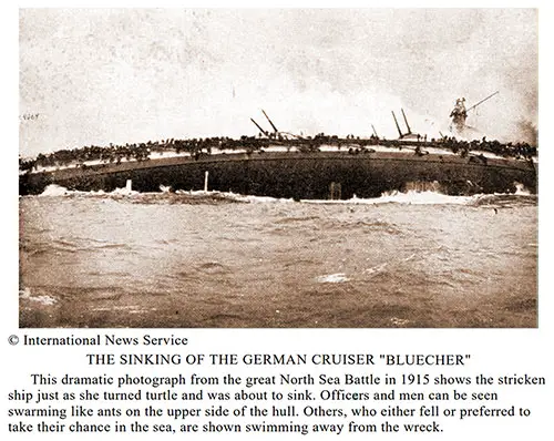 The Sinking of the German Cruiser "Blücher" - 1915.