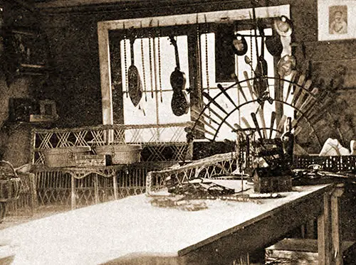 Salesroom of Handicraft Made by Prisoners at Cottbus.