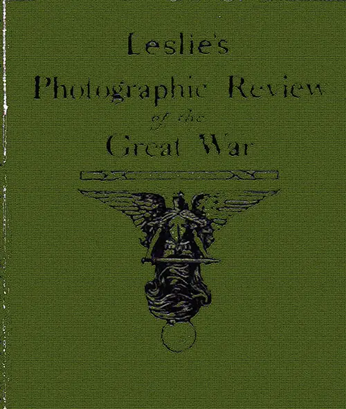 Front Cover, Leslie's Photographic Review of the Great War, 1920.