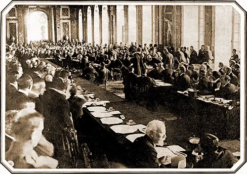 The Signing of the Peace Treaty at Versailles, 28 June 1919.