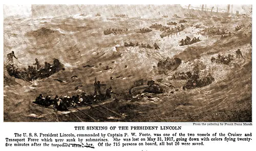 The Sinking of the President Lincoln.