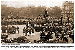 American Soldiers Marching in Paris on July 14, Bastille Day
