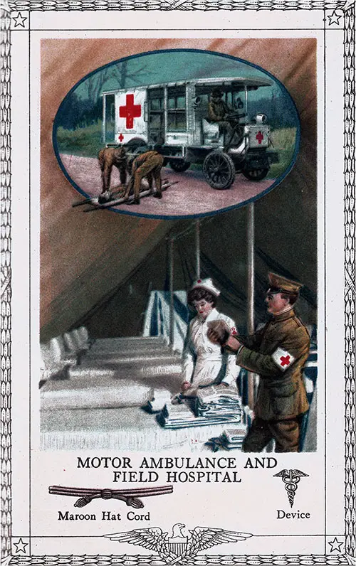 Motor Ambulance and Field Hospital.