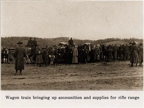 Wagon Train Bringing Up Ammunition and Supplies for Rifle Range.