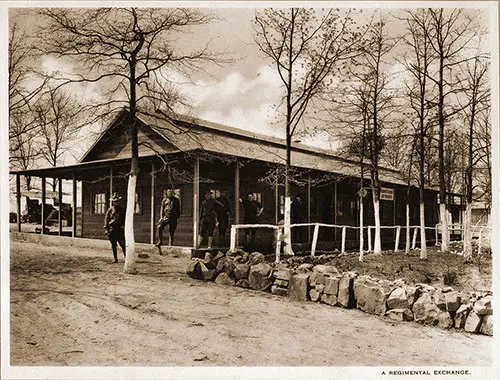 Regimental Exchange. Scenes of Camp Pike, 1918.