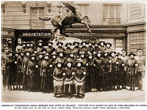 American Telephone Girls Report for Duty in France.
