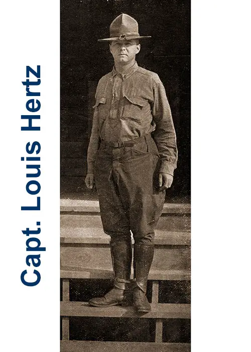Capt. Louis Hertz - Battery E, 309th Heavy Field Artillery.