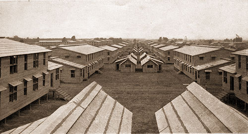 Overlooking a Section of Barracks