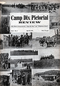 Front Cover, Camp Dix Pictorial Review, Volume 1, Number 4, 20 April 1918.