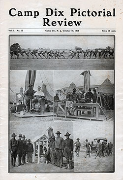 Front Cover, Camp Dix Pictorial Review, Volume 1, Number 10, 20 October 1918.