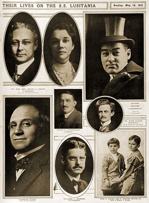 Prominent Americans Who Lost Their Lives on the SS Lusitania, Part 2