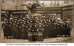 The Accompanying Illustration Shows the First Group of American Telephone Operators to Arrive in France.