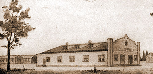 Artists' Rendering of Knights of Columbus Field Headquarters, U. S. Army Cantonments