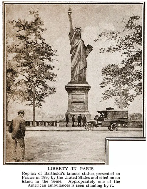 Liberty in Paris. Replica of Bartholdi’s Famous Statue, Presented to France in 1889 by the United States and Sited on an Island in the Seine.